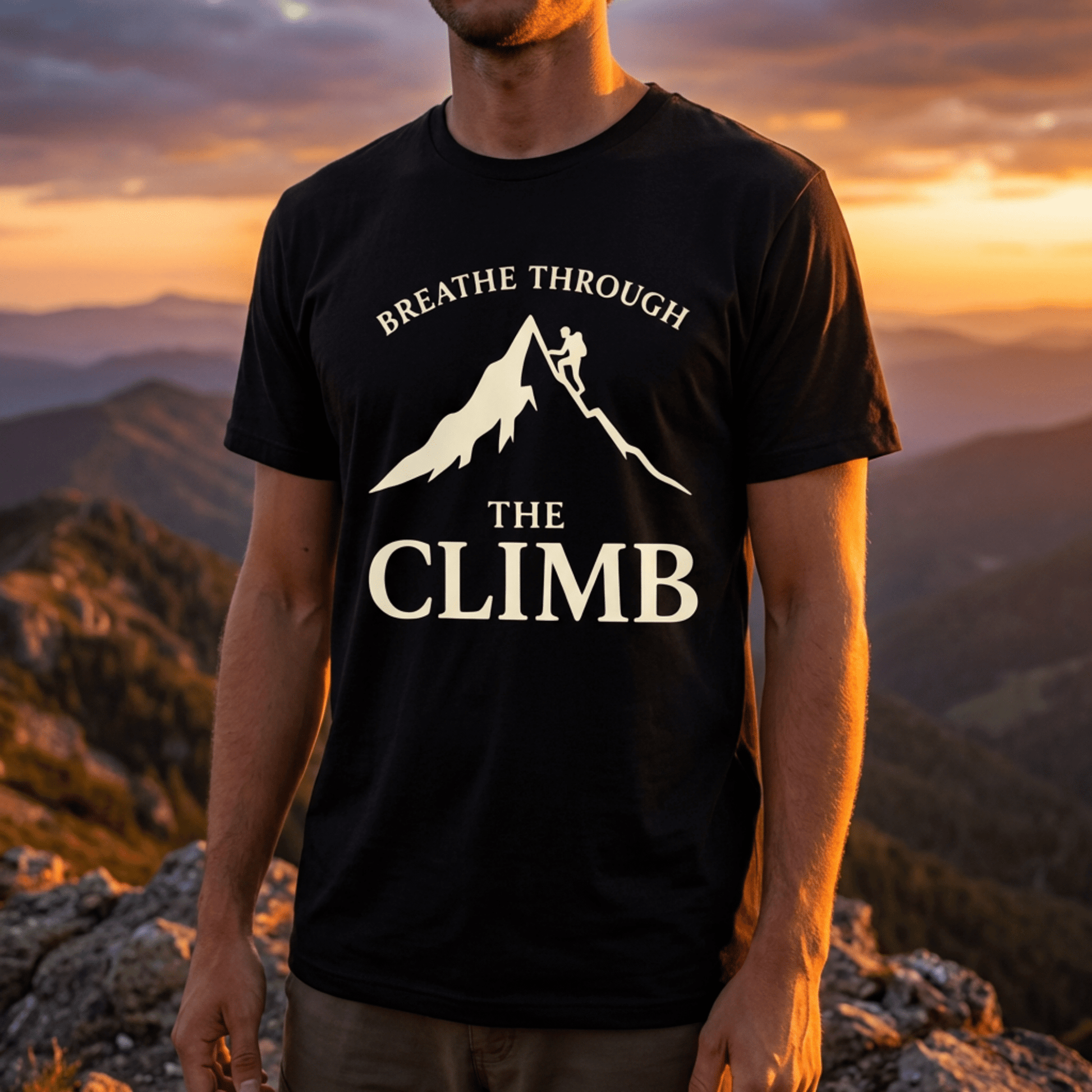 Breathe Through The Climb Hiking T-Shirt - S - Sloth & Duck