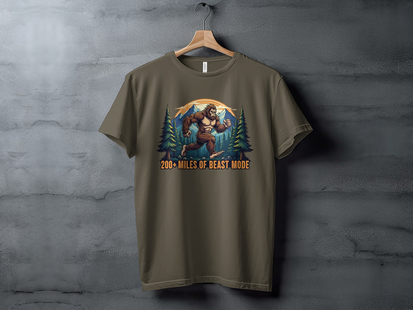 200+ Miles of Beast Mode Graphic T-Shirt