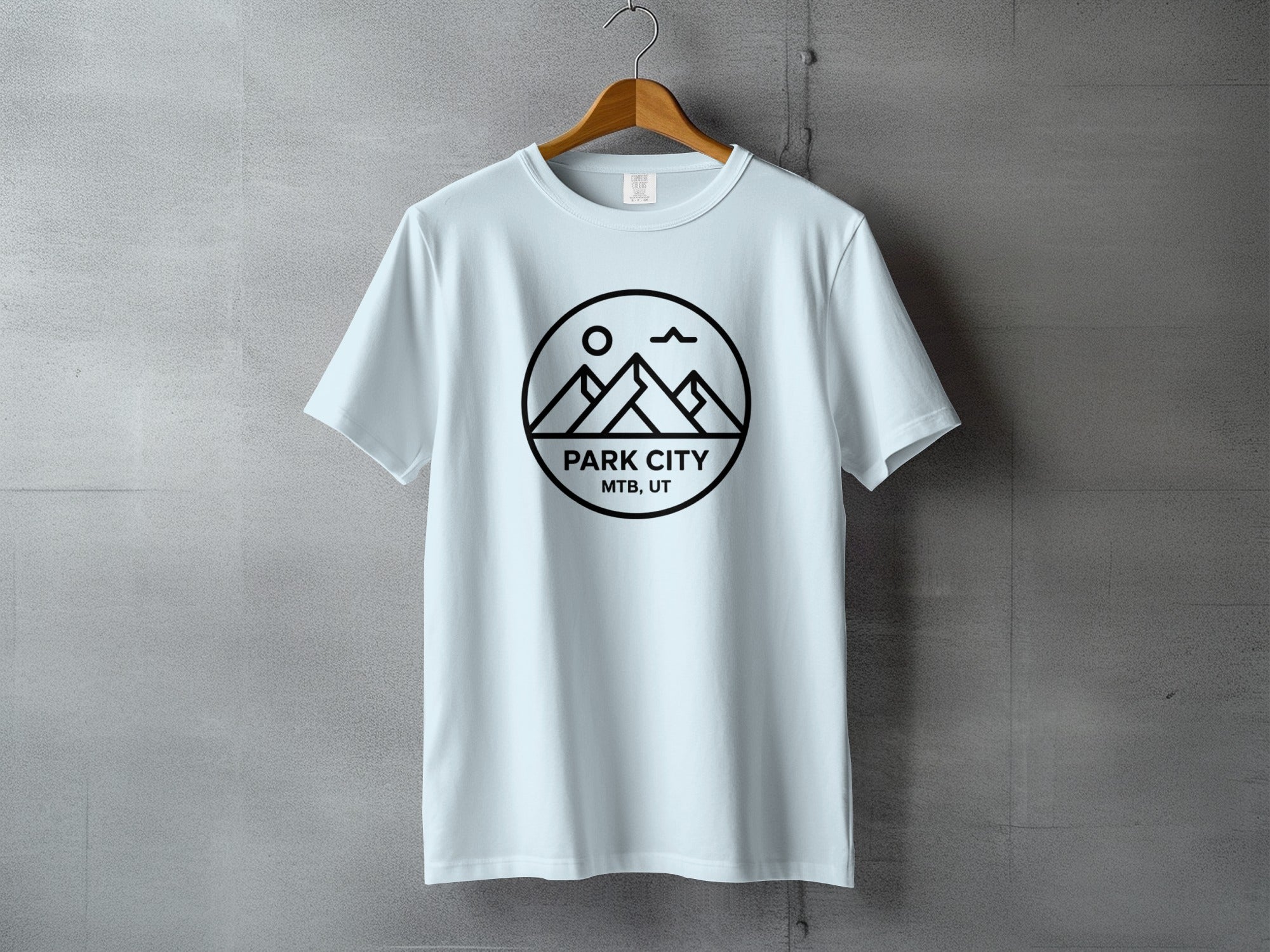 Park City MTB UT Mountains Graphic Design T-shirt