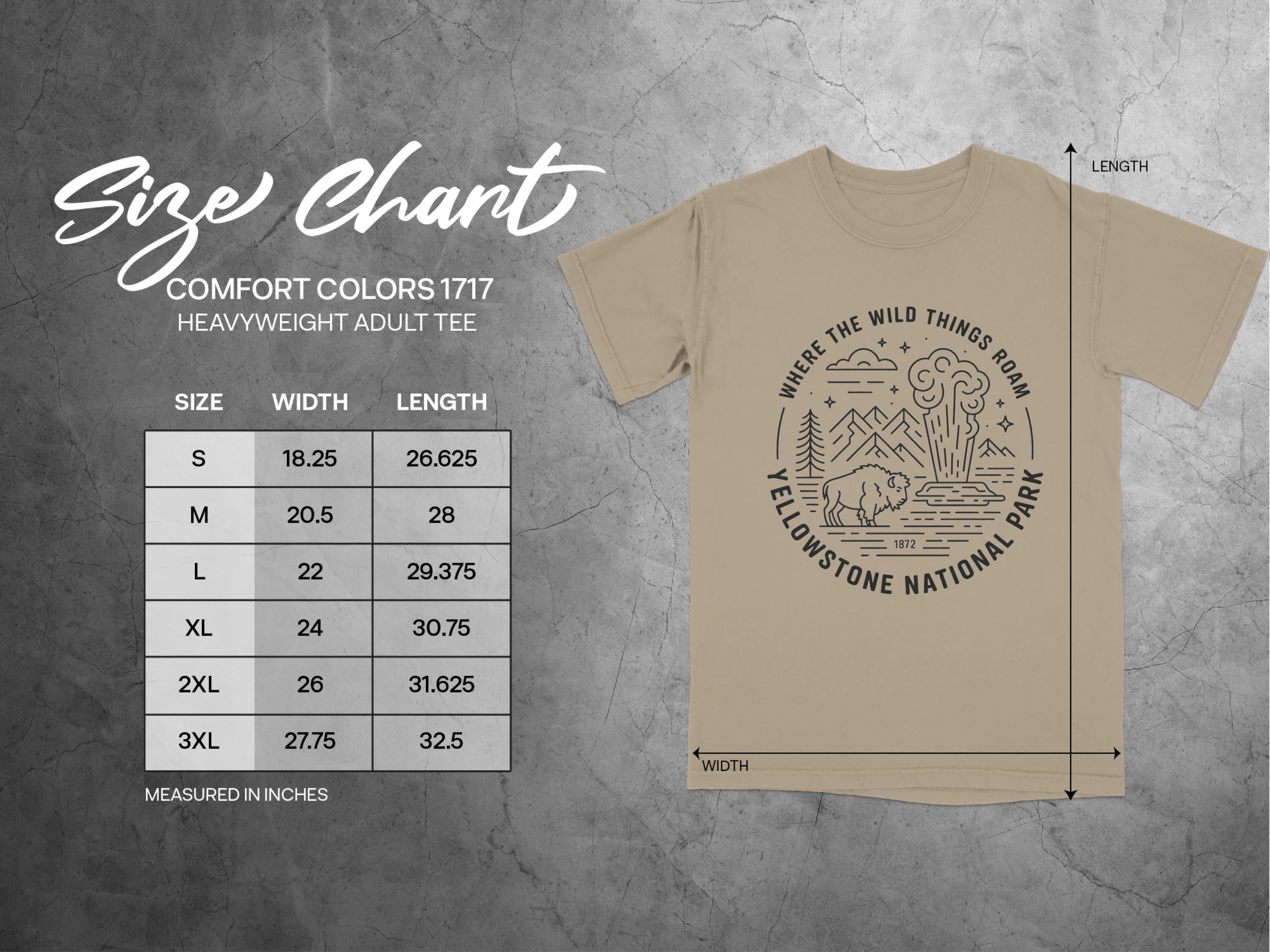 Yellowstone National Park Graphic Adult Tee product type