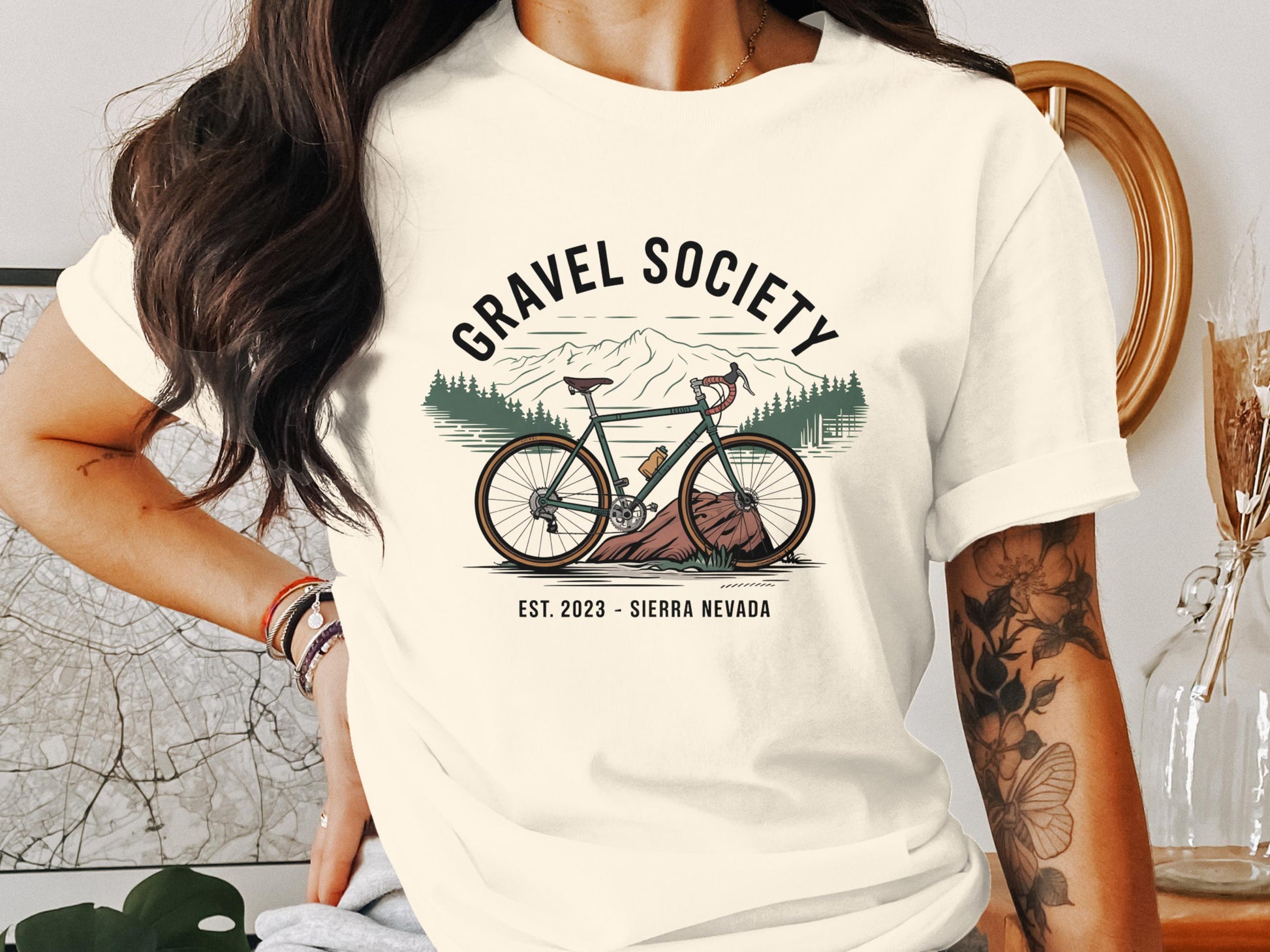 Gravel Society Bike Logo T-Shirt Casual Wear Product Type