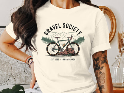 Gravel Society Bike Logo T-Shirt Casual Wear Product Type