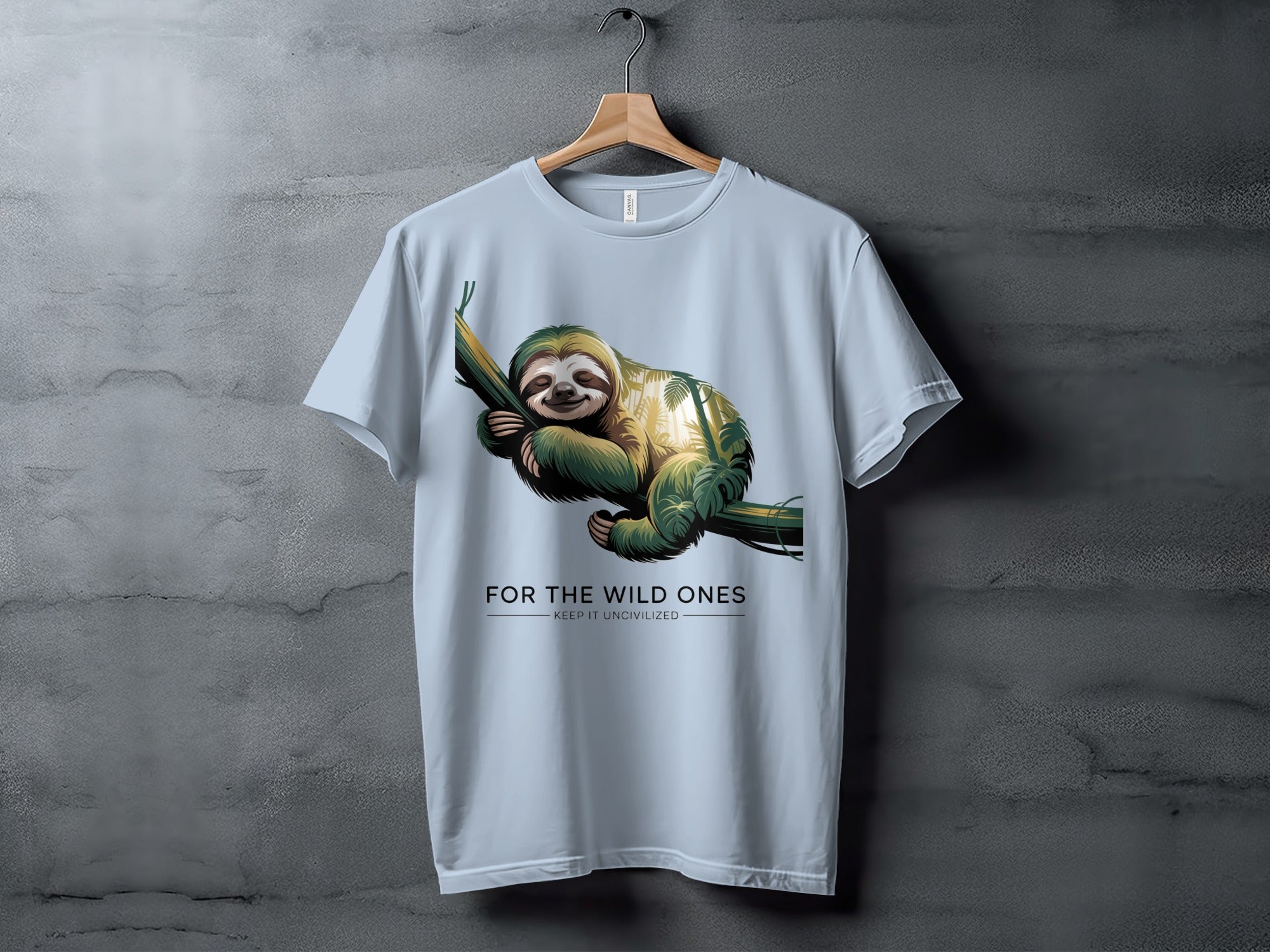 For the Wild Ones Sloth Graphic T-Shirt product type
