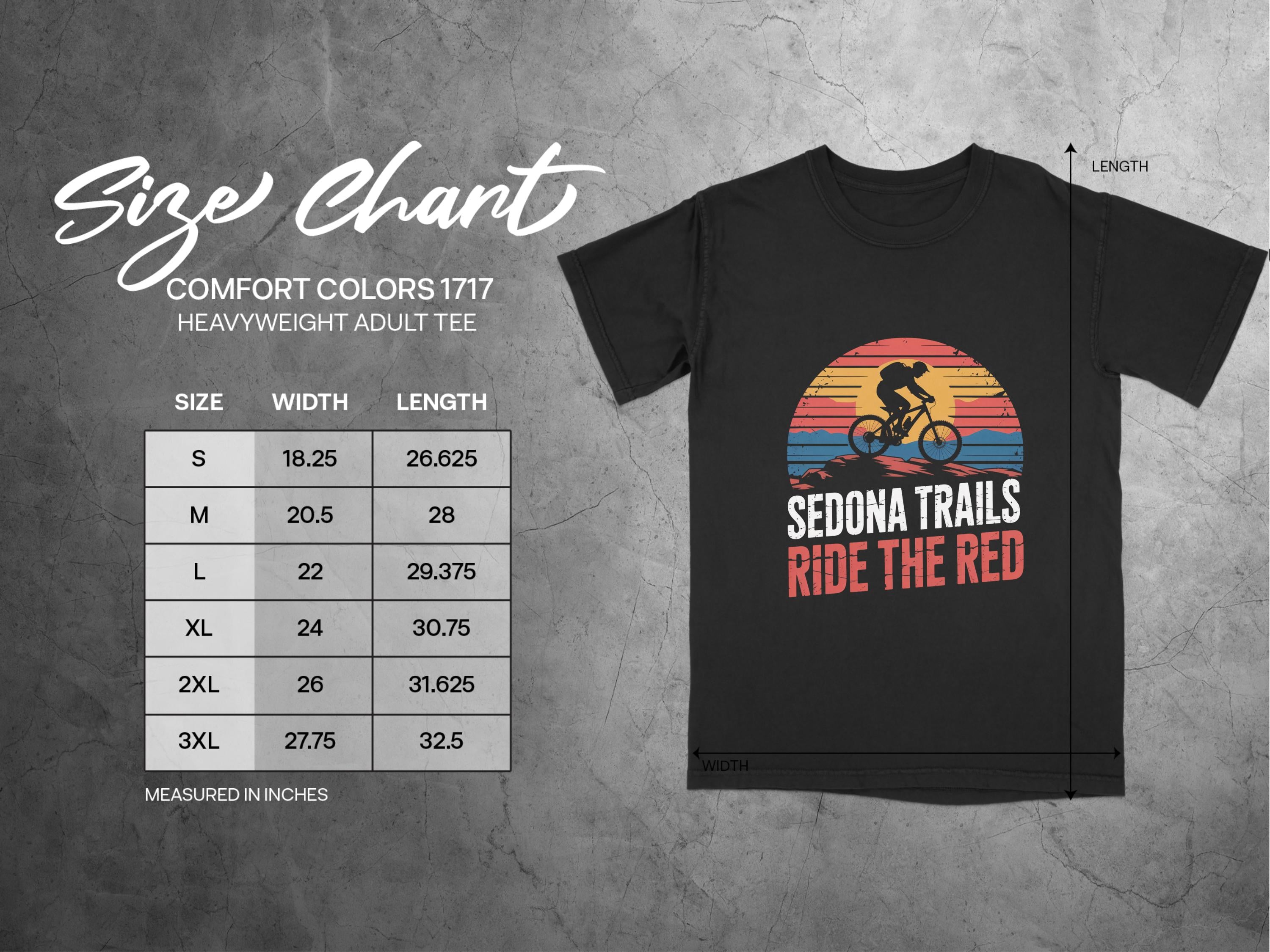 Sedona Trails Ride The Red Heavyweight Adult Tee product