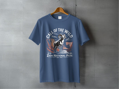 "Call of the Wild" Zion National Park T-Shirt - S - Sloth & Duck