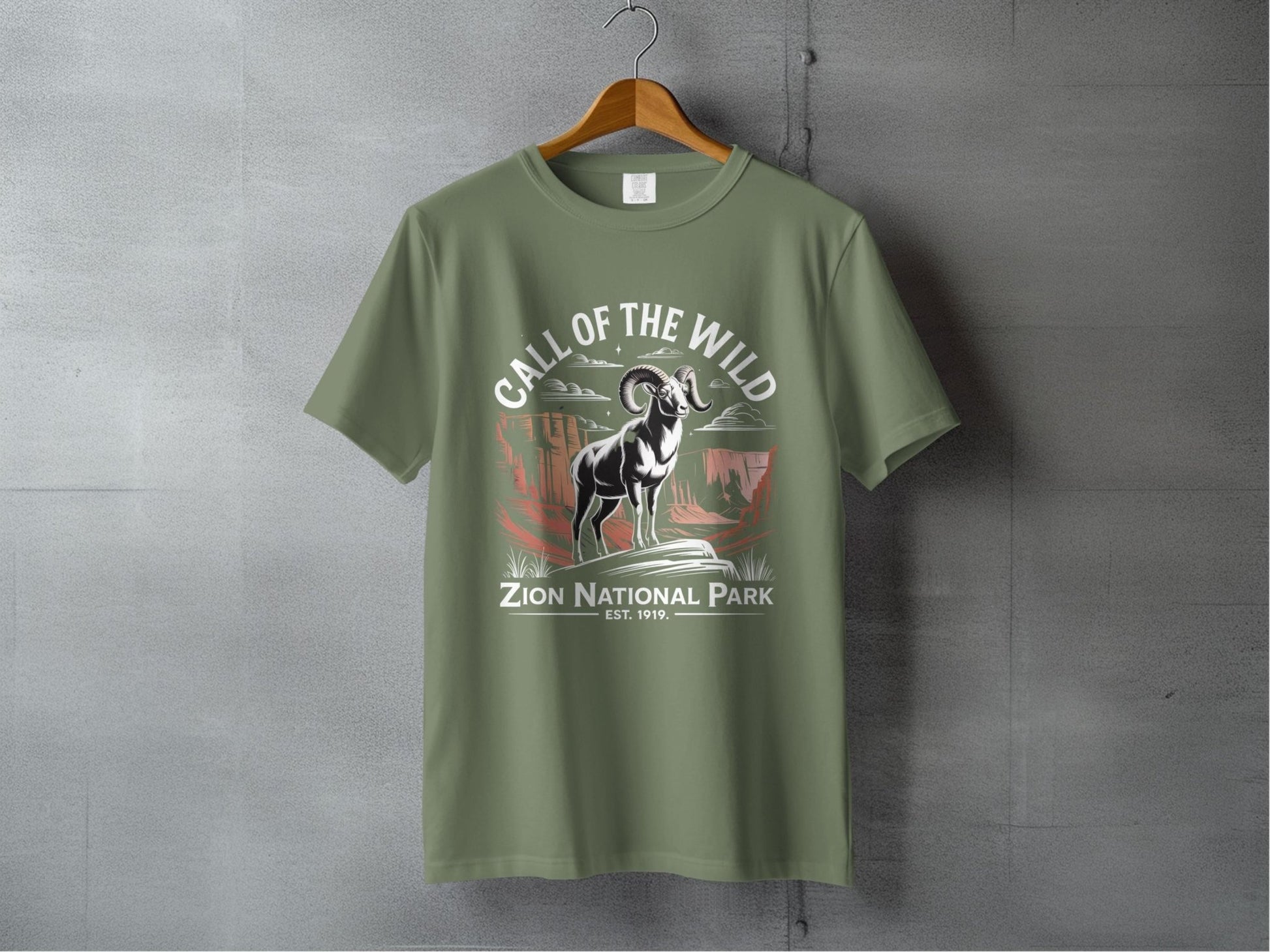"Call of the Wild" Zion National Park T-Shirt - S - Sloth & Duck
