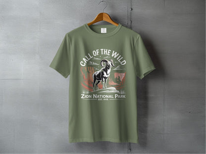 "Call of the Wild" Zion National Park T-Shirt - S - Sloth & Duck