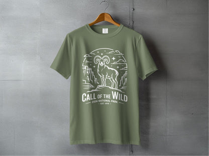 "Call Of The Wild" Zion National Park T-Shirt - S - Sloth & Duck