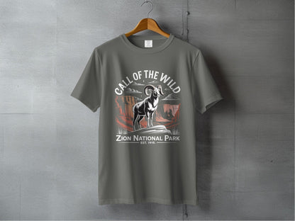 "Call of the Wild" Zion National Park T-Shirt - S - Sloth & Duck