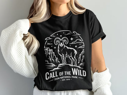 "Call Of The Wild" Zion National Park T-Shirt - S - Sloth & Duck