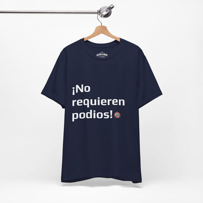 Camiseta diaria !No Requieren podios¡ - Navy - Sloth & Duck