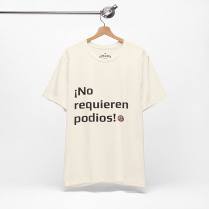 Camiseta diaria !No Requieren podios¡ - Natural - Sloth & Duck