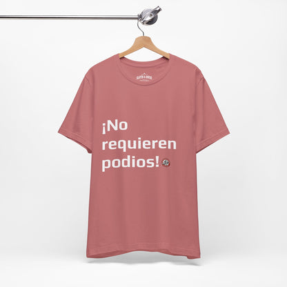 Camiseta diaria !No Requieren podios¡ - Mauve - Sloth & Duck