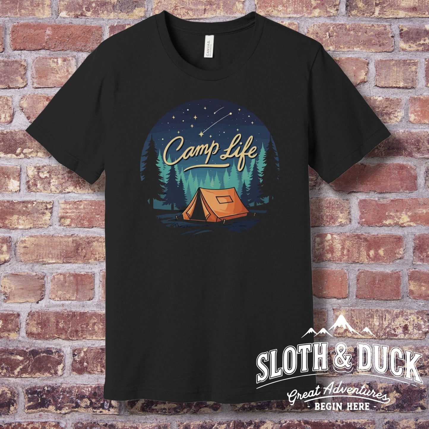 "Camp Life" T-Shirt - S - Sloth & Duck