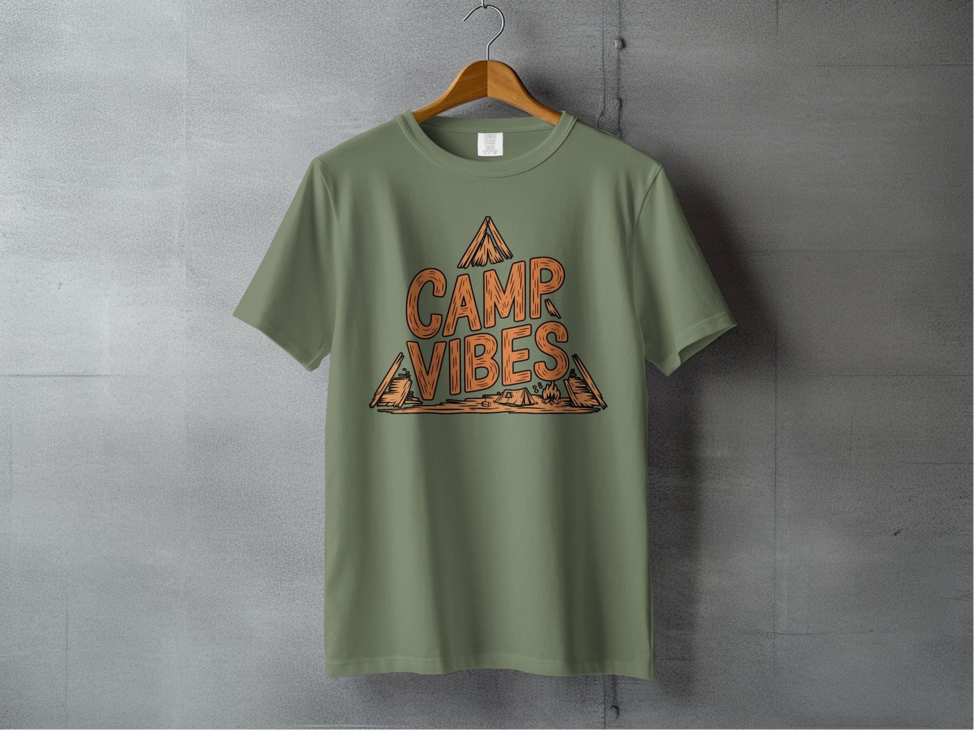 "Camp Vibes" T-Shirt - S - Sloth & Duck