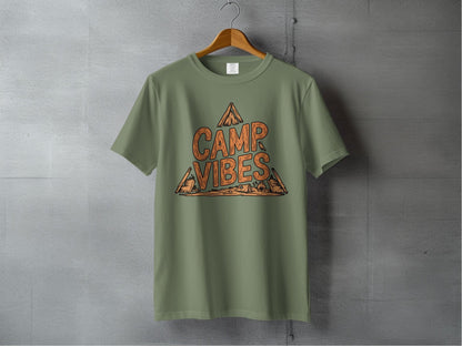 "Camp Vibes" T-Shirt - S - Sloth & Duck