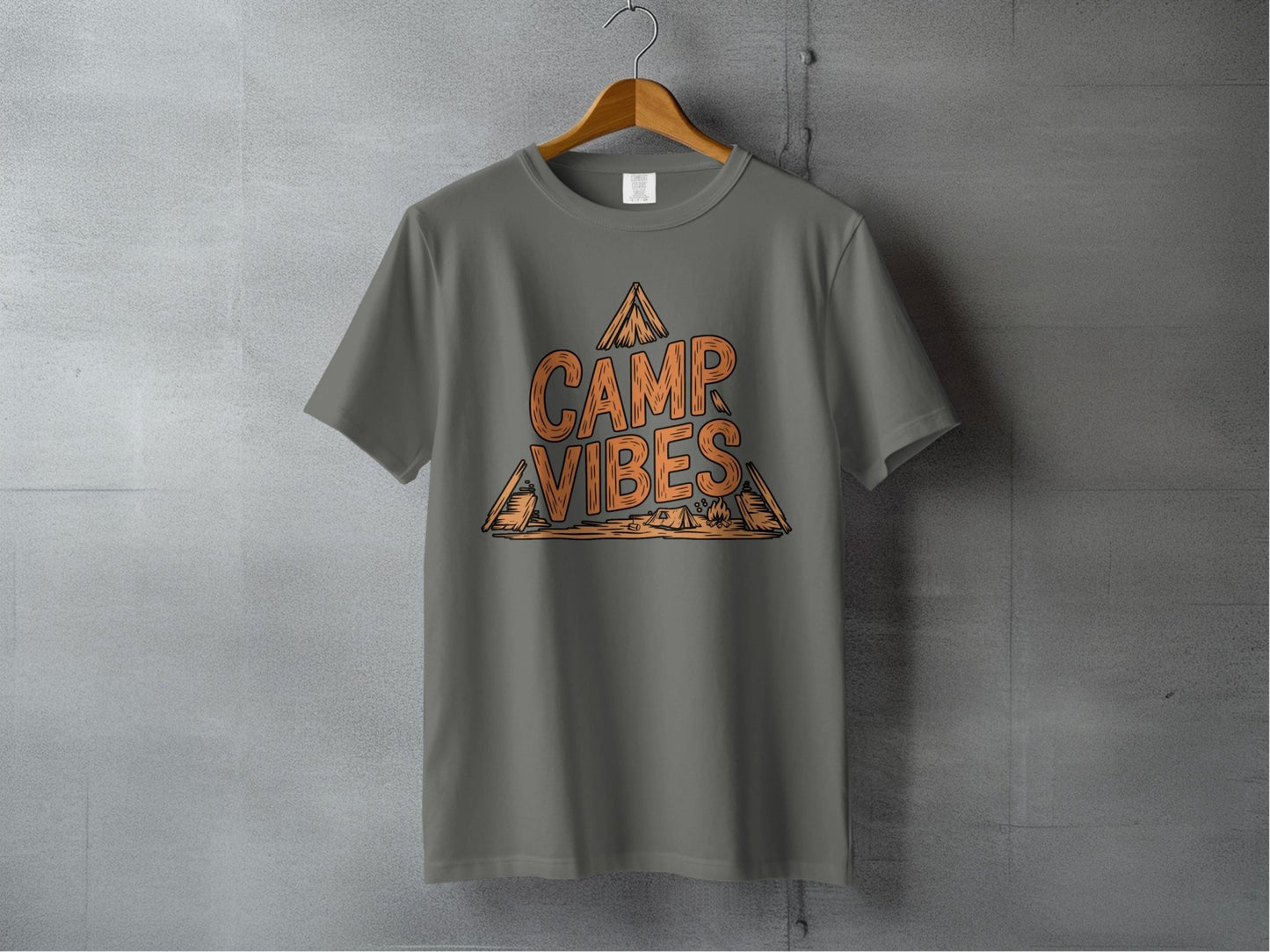 "Camp Vibes" T-Shirt - S - Sloth & Duck