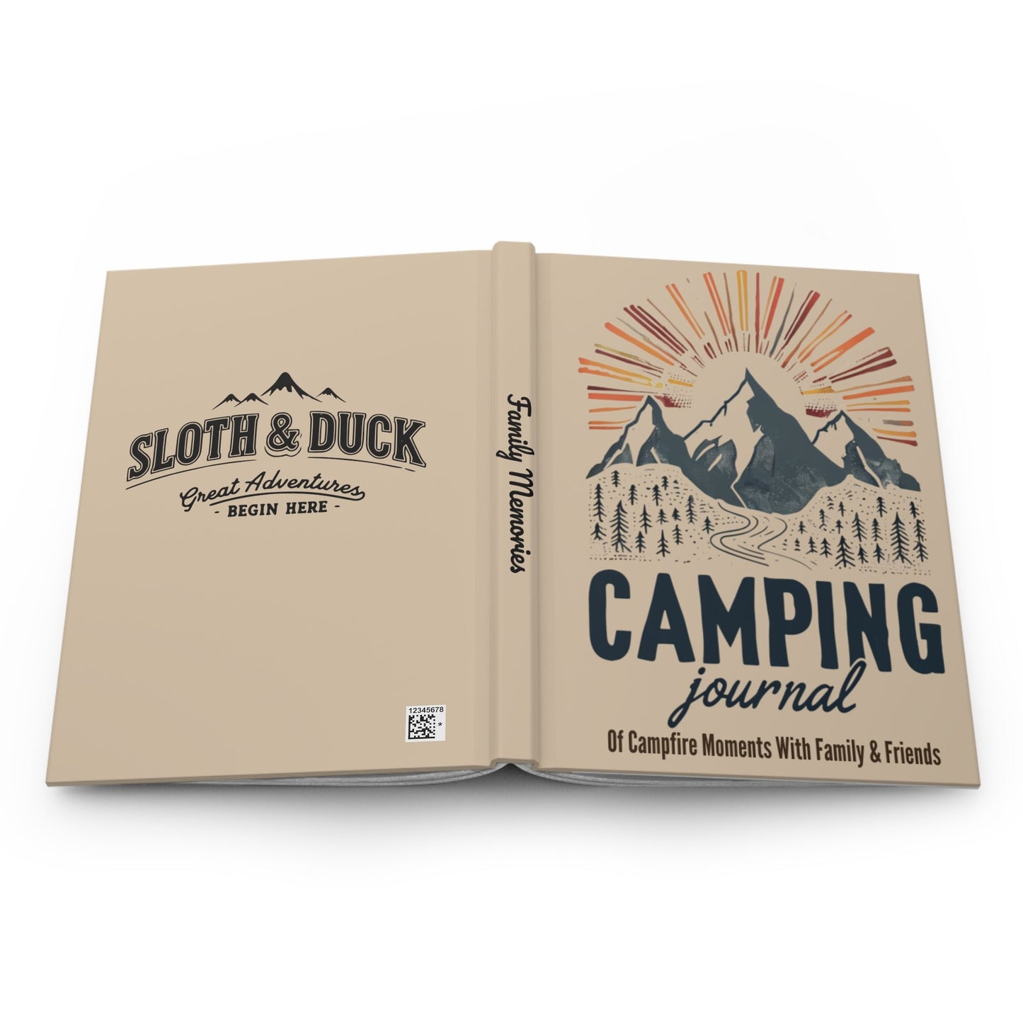 "Camping" Journal Personalized Hardcover Adventure Notebook - Journal - Sloth & Duck