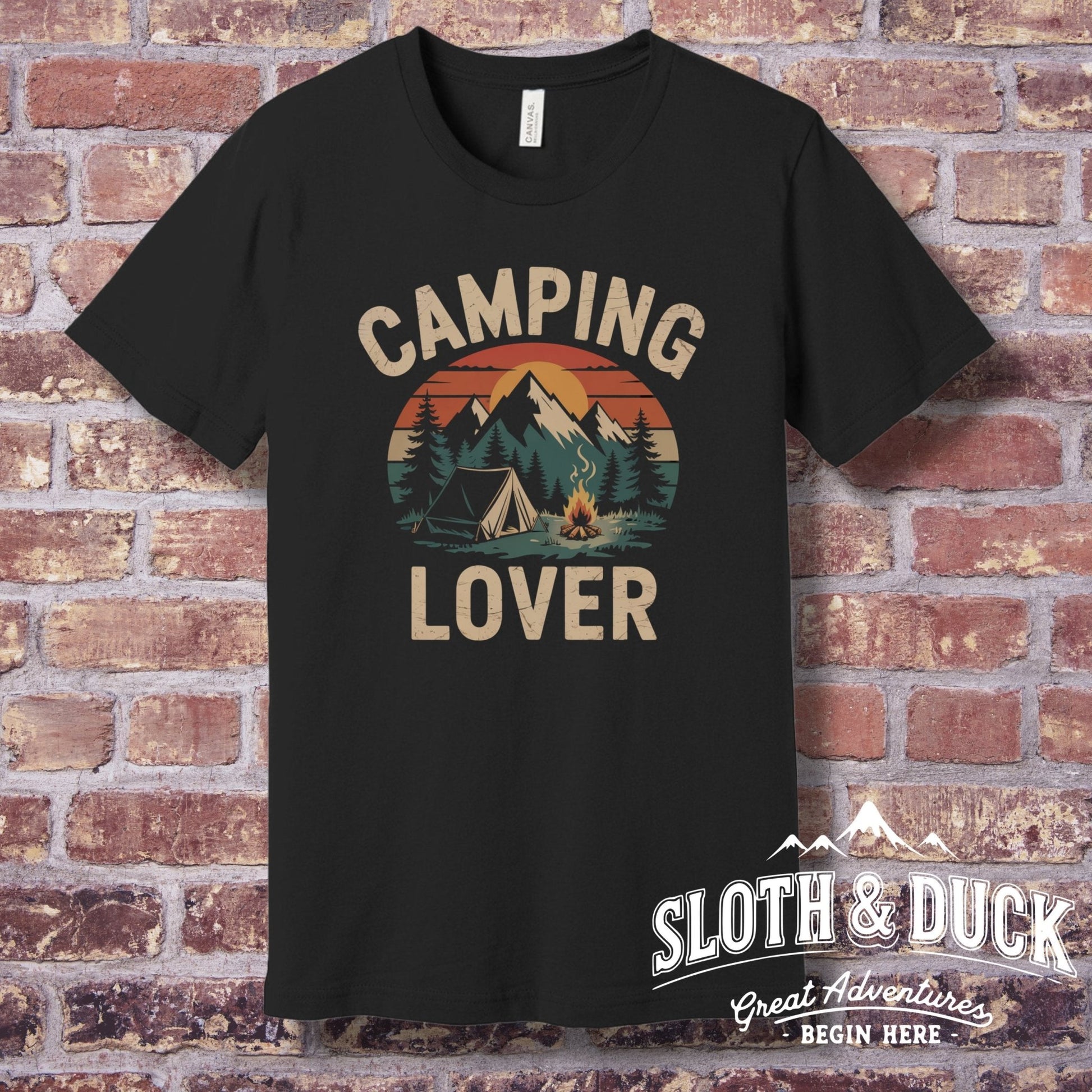 "Camping Lover" Adventure T-Shirt - XS - Sloth & Duck