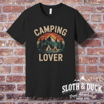 "Camping Lover" Adventure T-Shirt - XS - Sloth & Duck