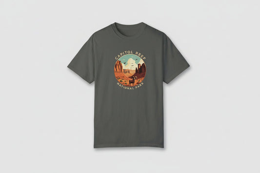 "Capitol Reef National Park" T-Shirt - Pepper - Sloth & Duck