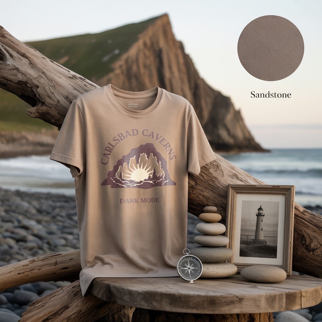 Carlsbad Caverns Dark Mode T-Shirt - S - Sloth & Duck
