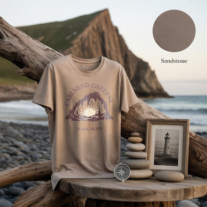 Carlsbad Caverns Dark Mode T-Shirt - S - Sloth & Duck