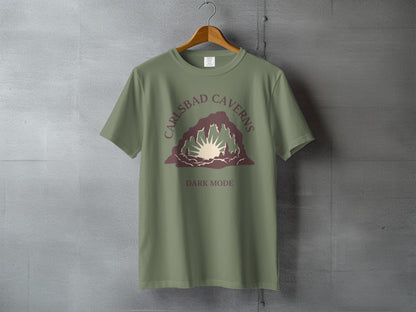 Carlsbad Caverns Dark Mode T-Shirt - S - Sloth & Duck