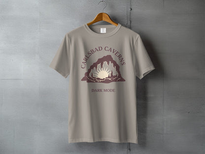 Carlsbad Caverns Dark Mode T-Shirt - S - Sloth & Duck