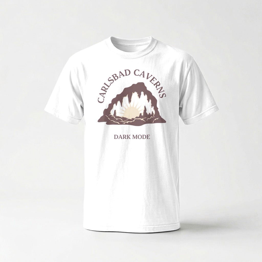 Carlsbad Caverns Dark Mode T-Shirt - S - Sloth & Duck