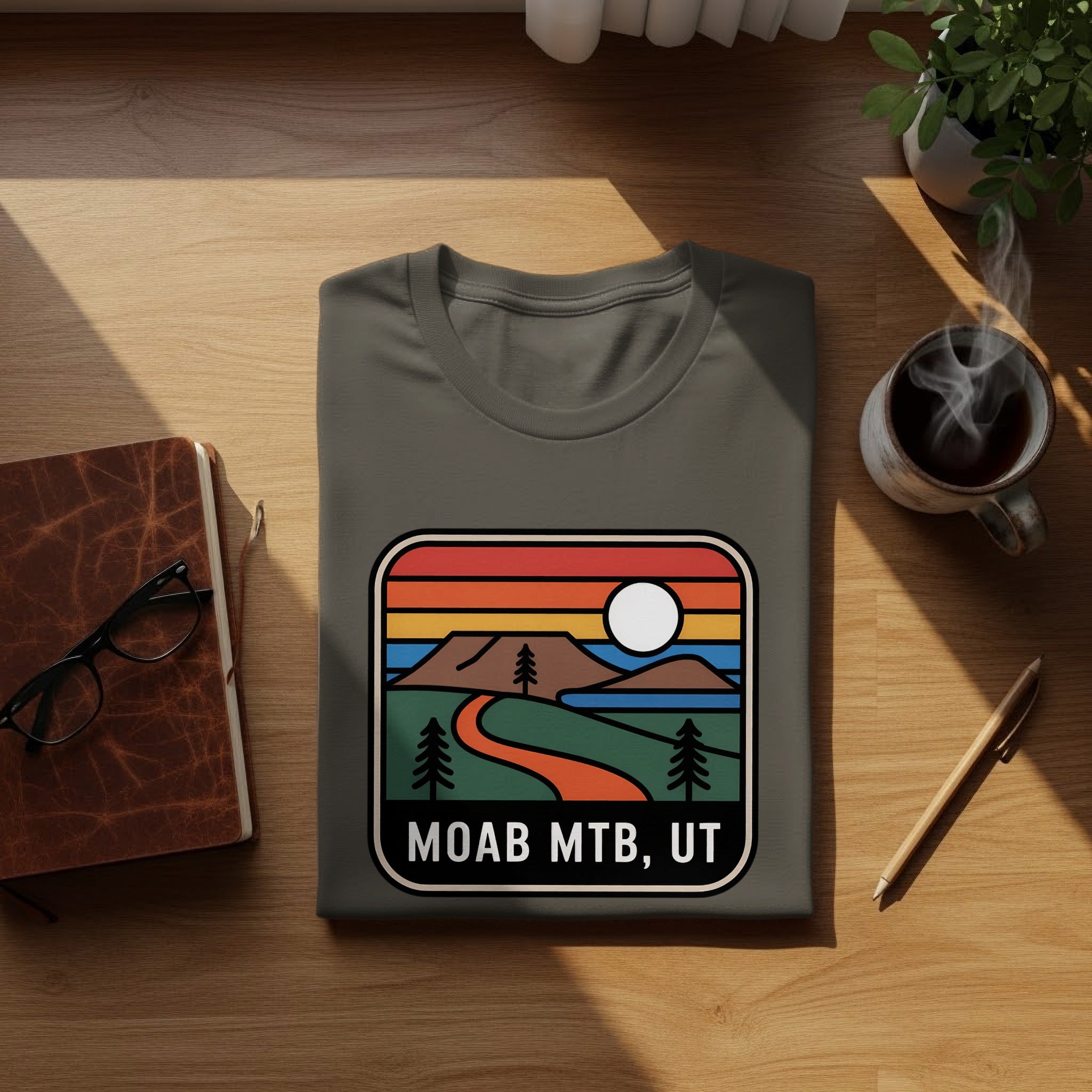 Moab MTB UT Scenic Mountain Bike Adventure Shirt