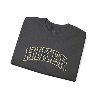 classic hiker text crewneck sweatshirt dark gray