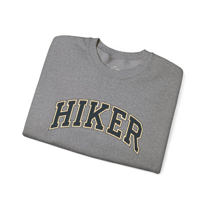 classic hiker text crewneck sweatshirt light grey