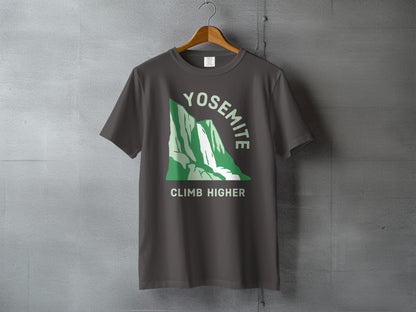 Climb Higher Yosemite National Park T-Shirt - S - Sloth & Duck