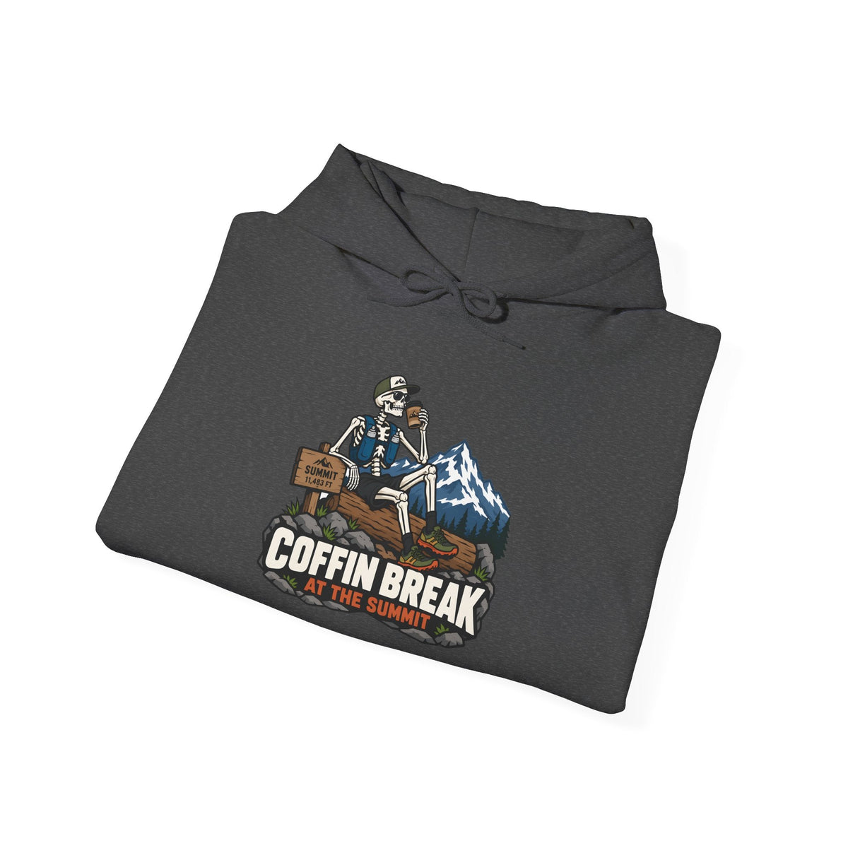 Coffin Break Mountain Pullover Hoodie -S - Sloth & Duck