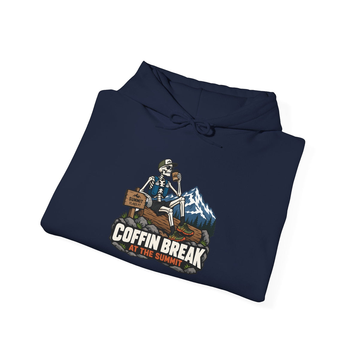 Coffin Break Mountain Pullover Hoodie -S - Sloth & Duck