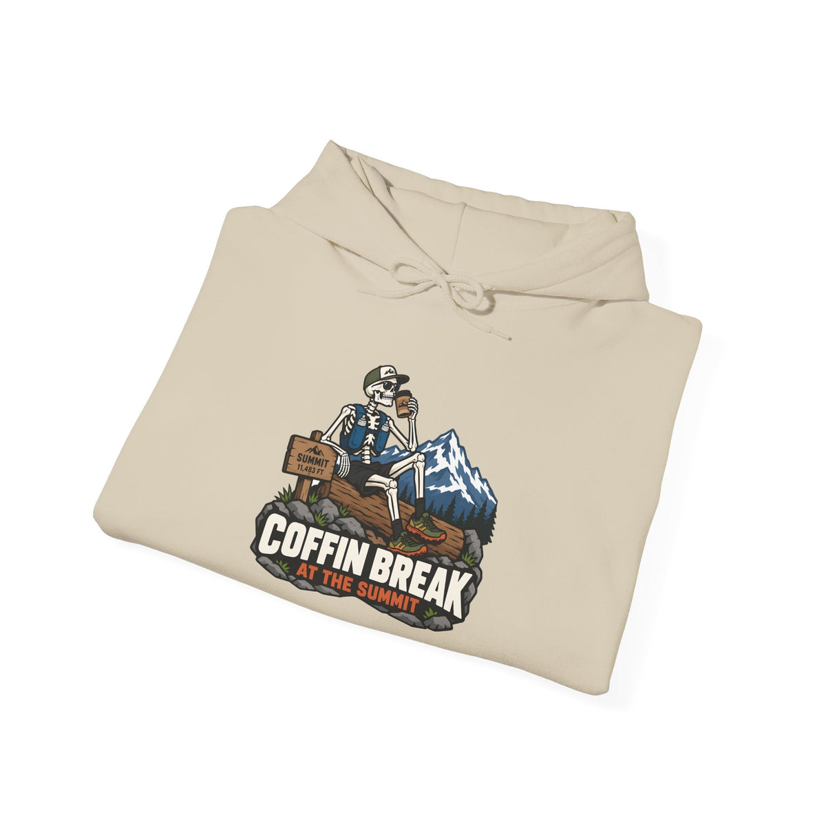 Coffin Break Mountain Pullover Hoodie -S - Sloth & Duck