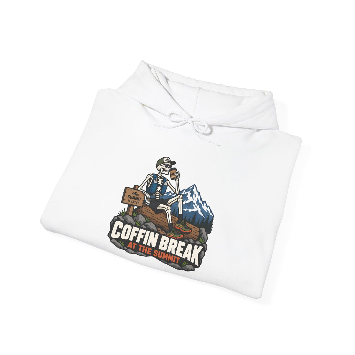 Coffin Break Mountain Pullover Hoodie -S - Sloth & Duck