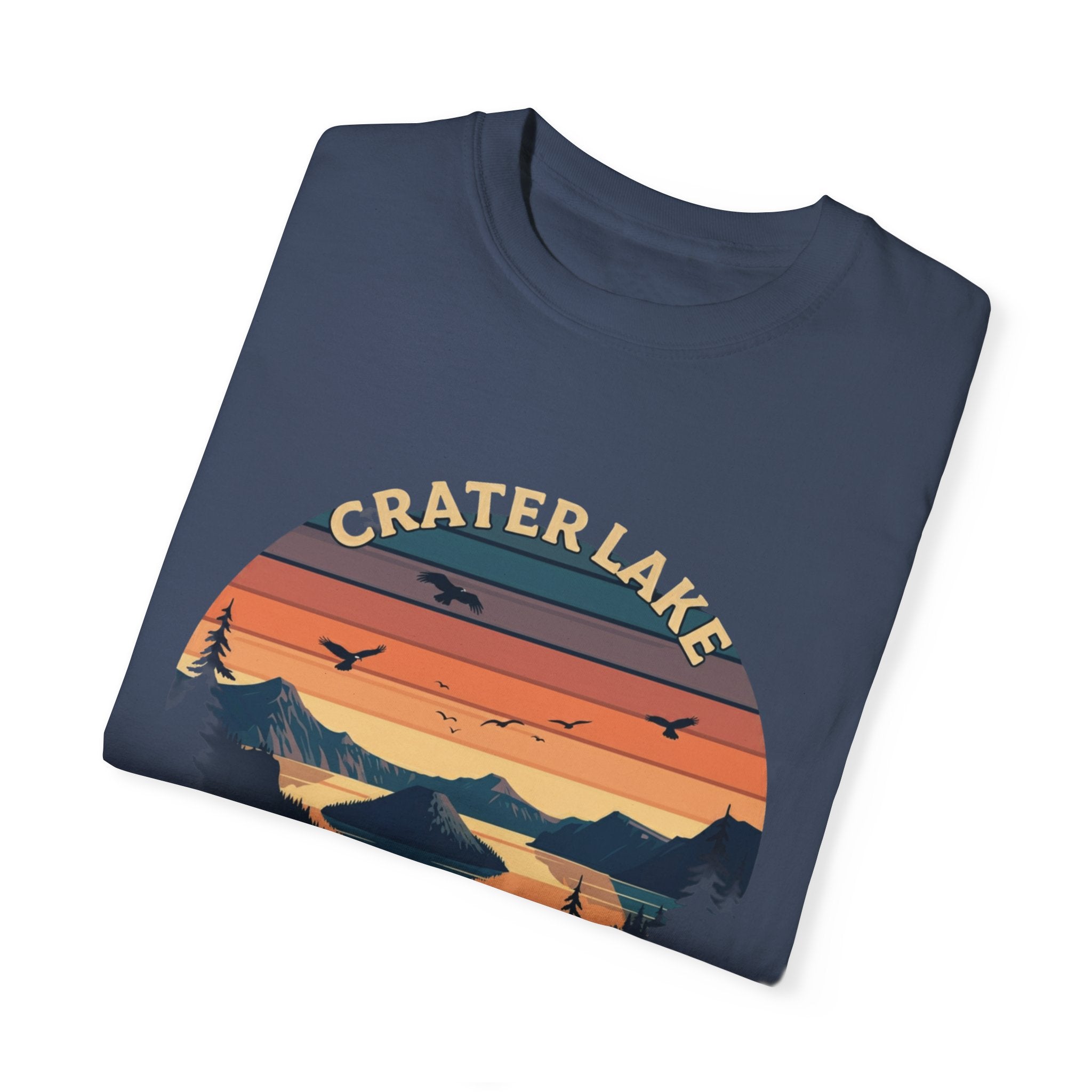 crater lake national park blue t shirt