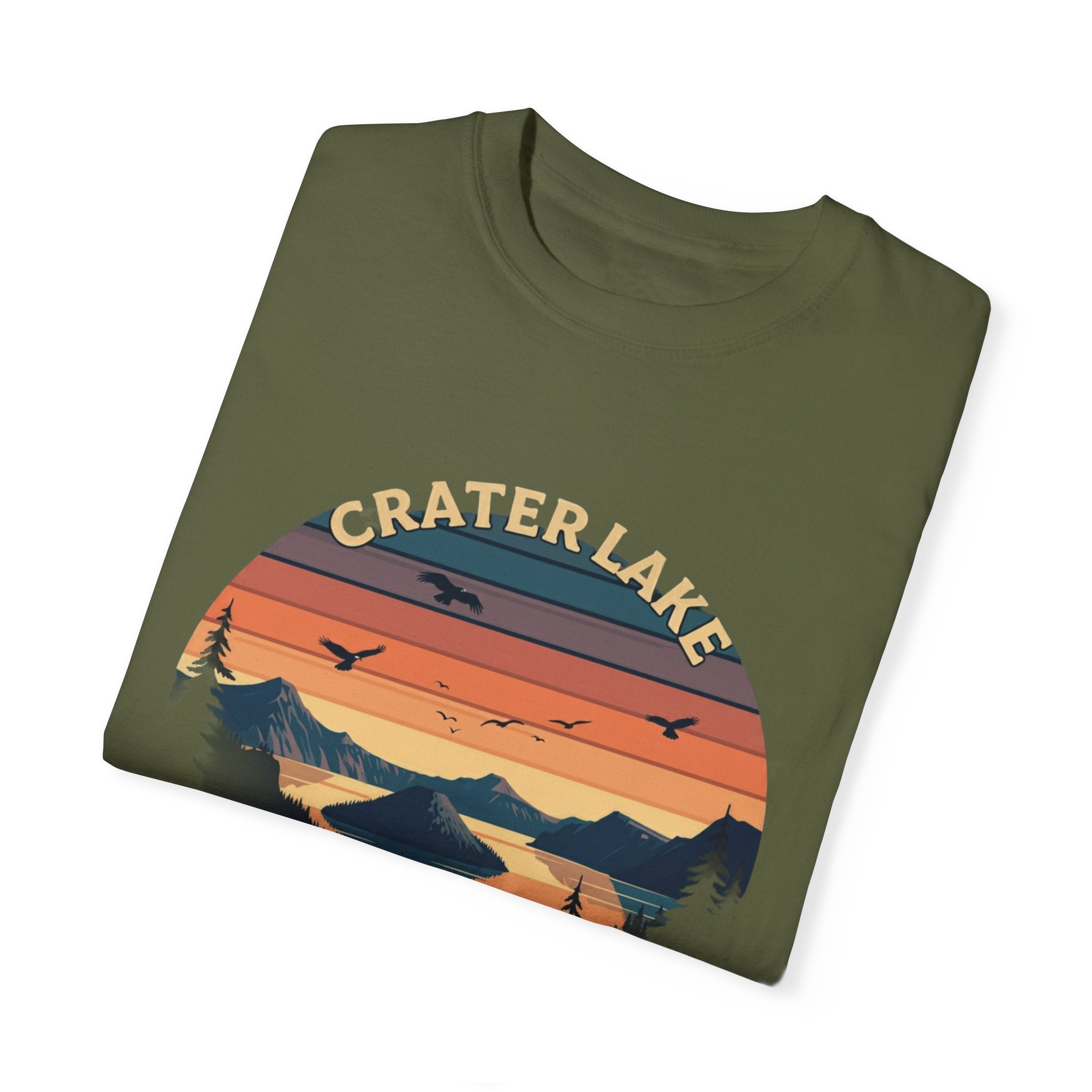 crater lake national park green t shirt