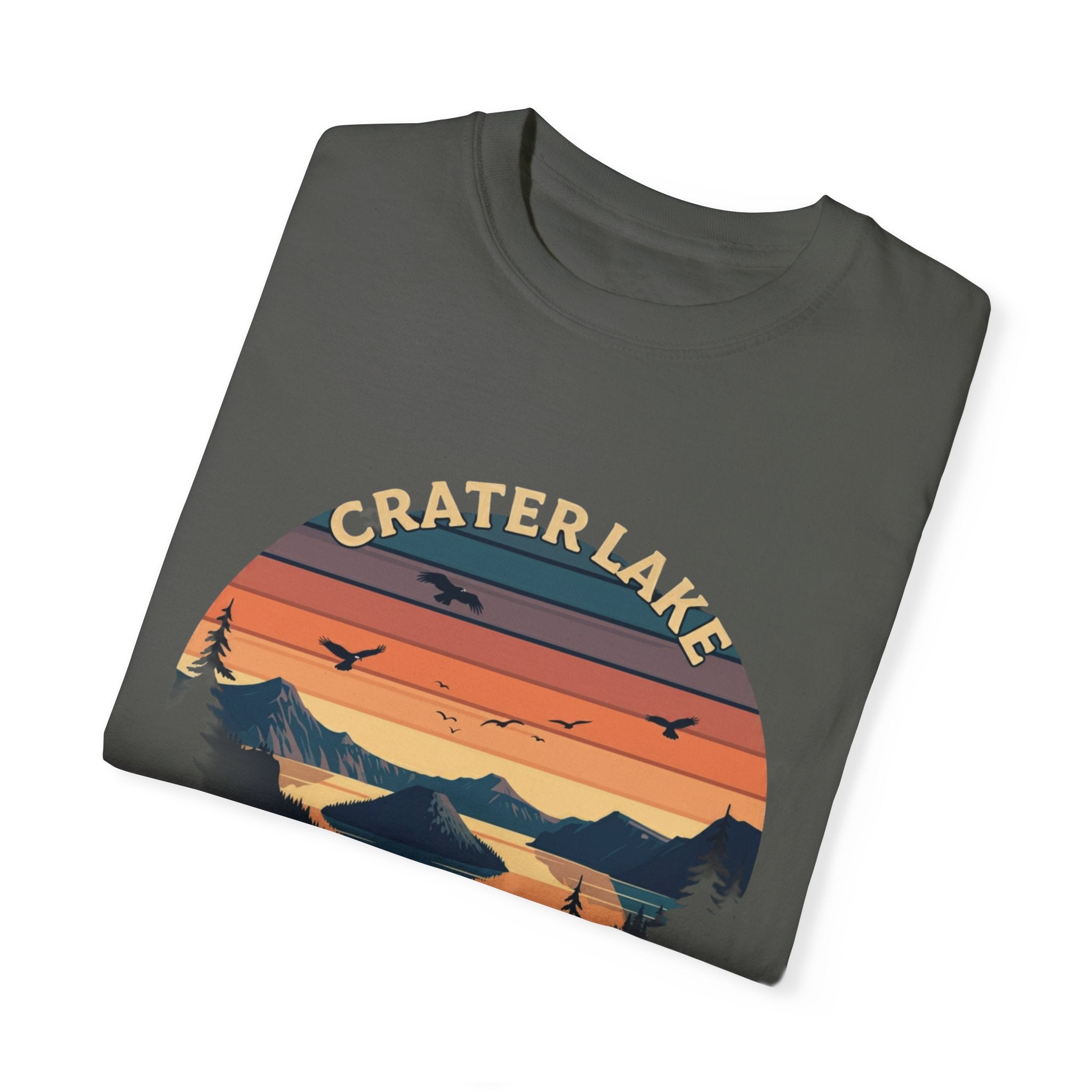 crater lake national park grey t shirt