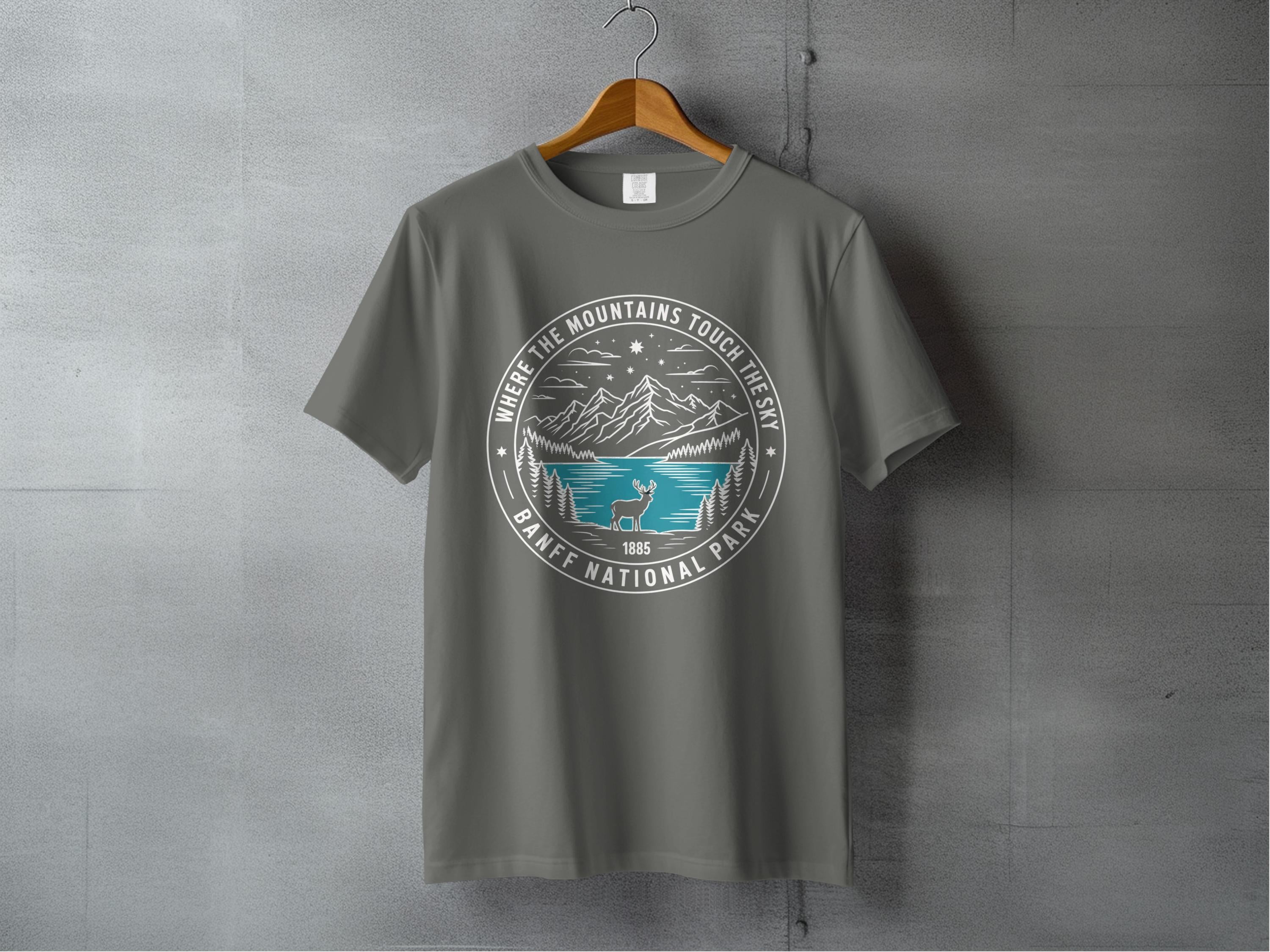 Banff National Park Mountains Design T-shirt product