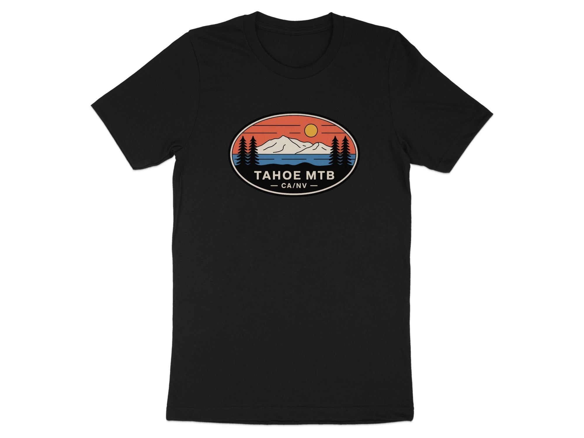 Tahoe MTB CA NV Sunset Landscape T-Shirt