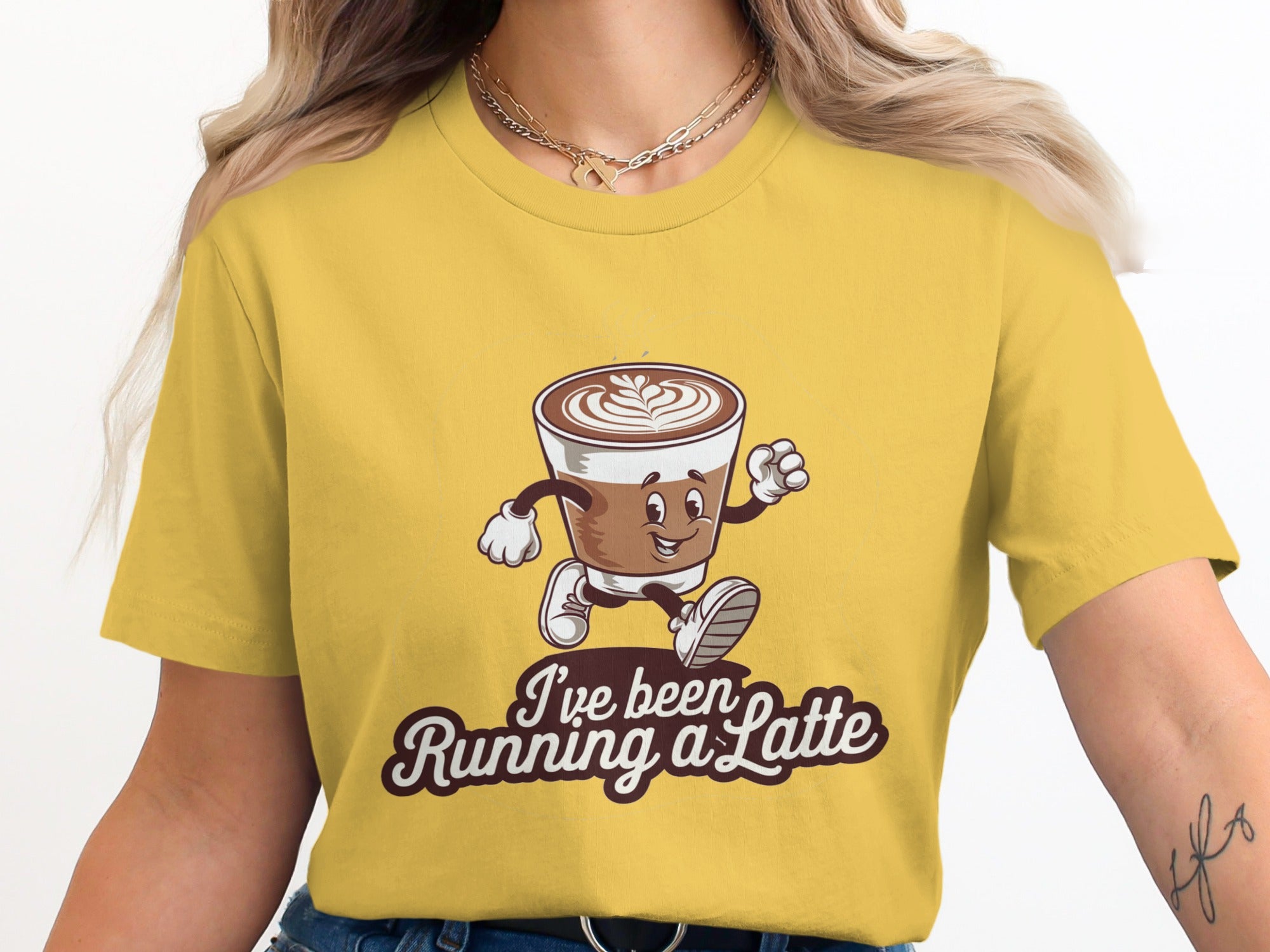 I've been Running a Latte Graphic Tee product
