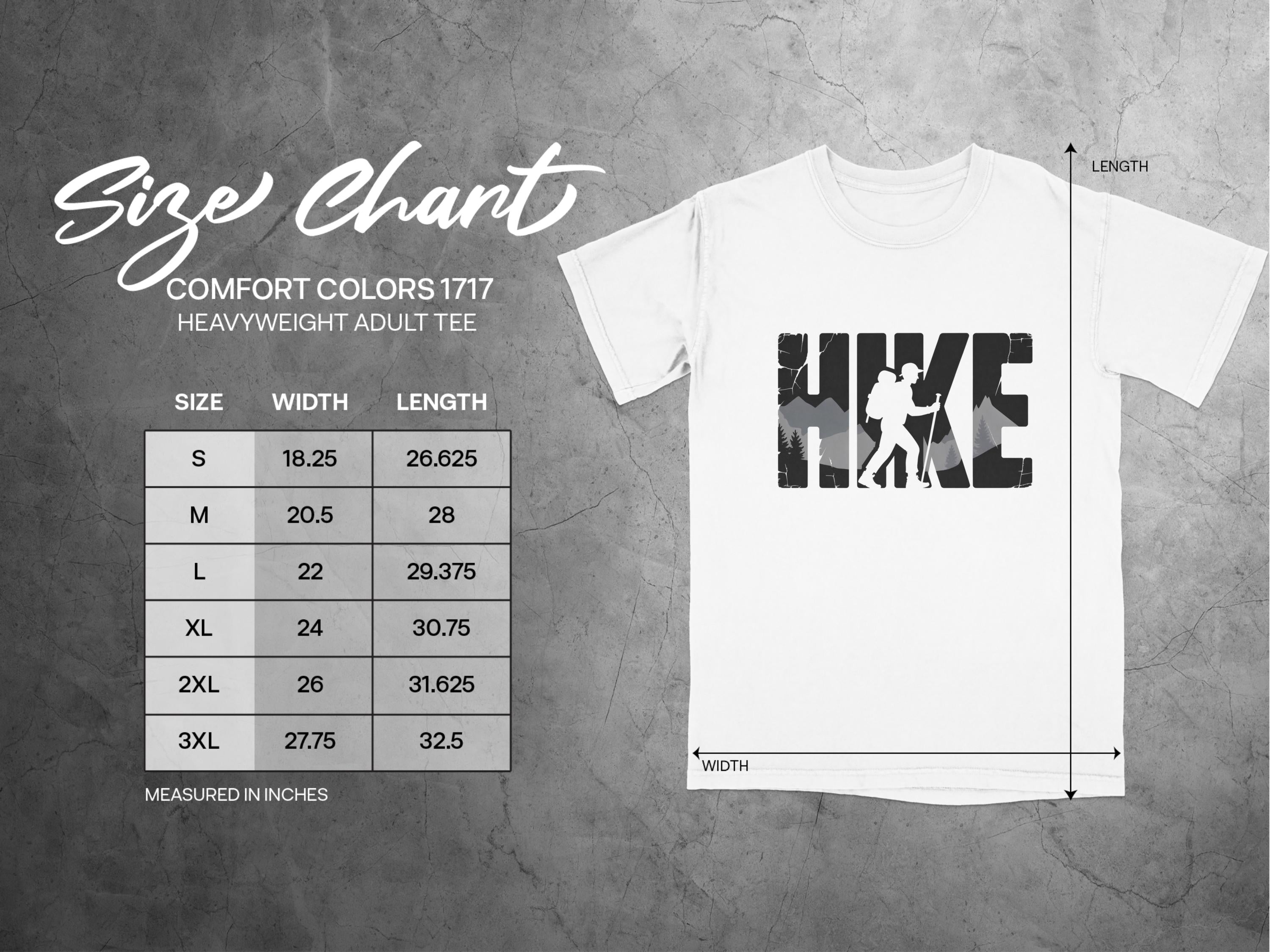 Hike Graphic Design Heavyweight Adult Tee product