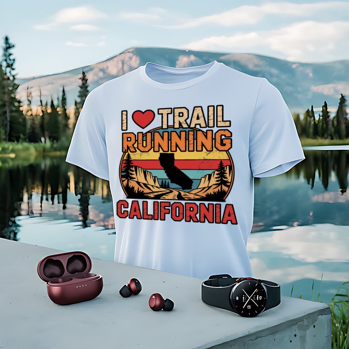 I Love Trail Running California T-shirt product