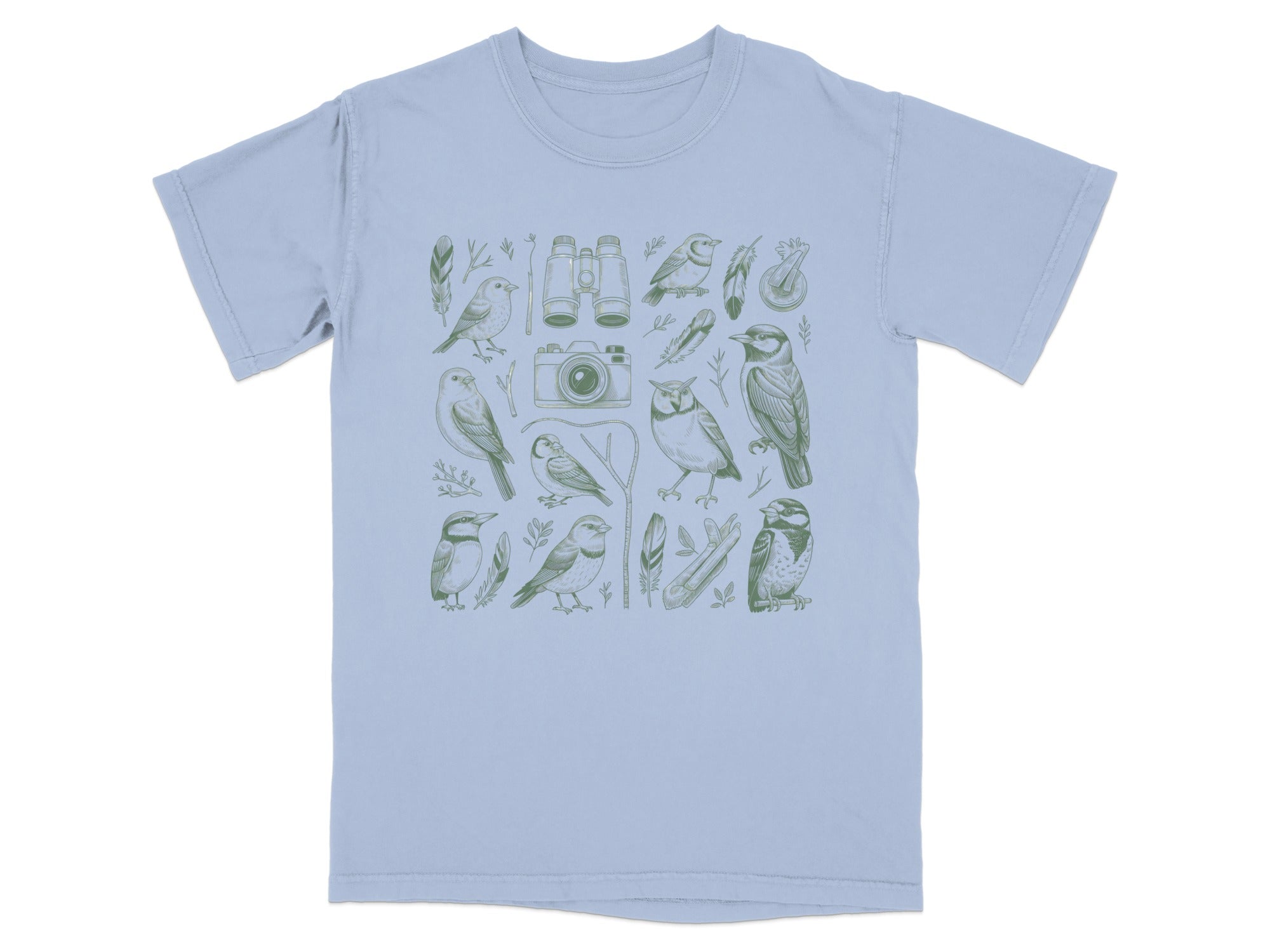 Nature Birdwatching Themed Graphic Tee Product