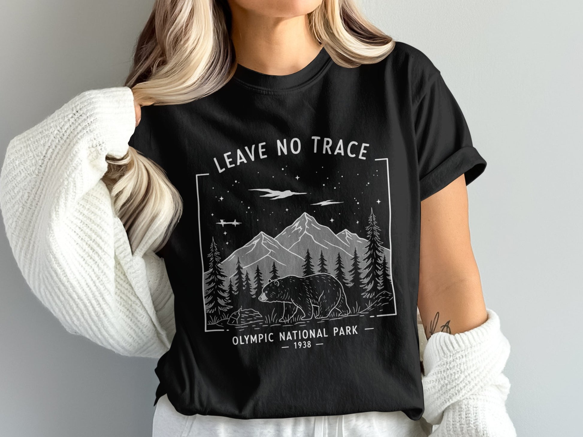 Leave No Trace Olympic National Park 1938 Shirt Product