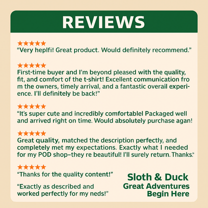 Customer Reviews Sloth & Duck product