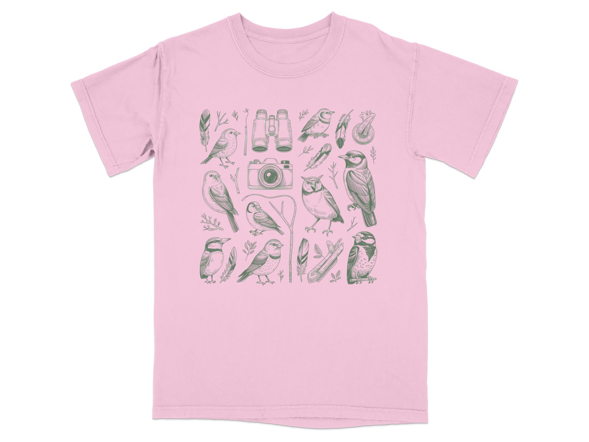 Birdwatching Enthusiast Graphic Tee for Nature Lovers